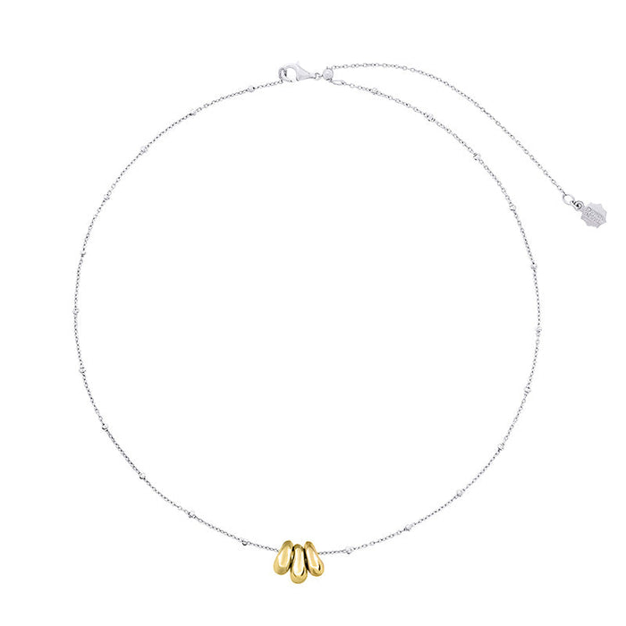 dower & hall Adjustable Chain & Nugget Trio Pendant