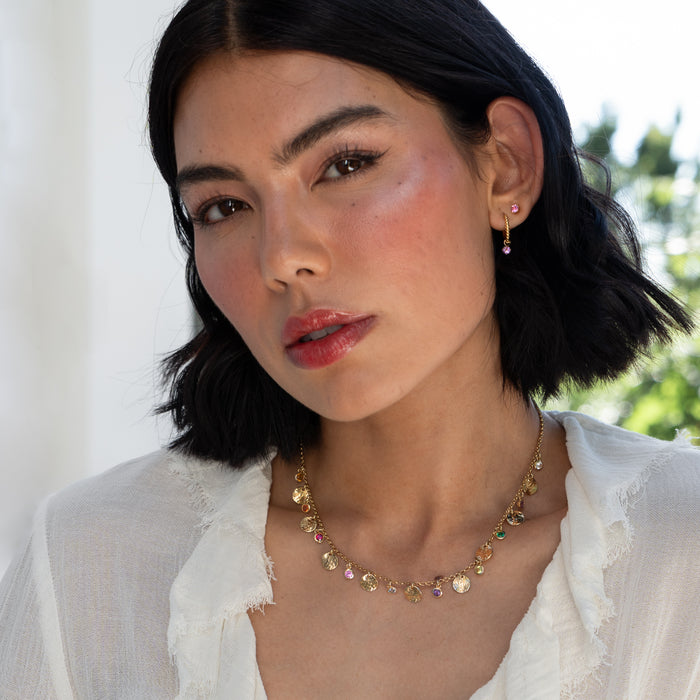 Dower & Hall Amethyst Orissa Hoops