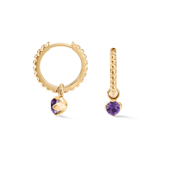dower & hall Amethyst Orissa Hoops