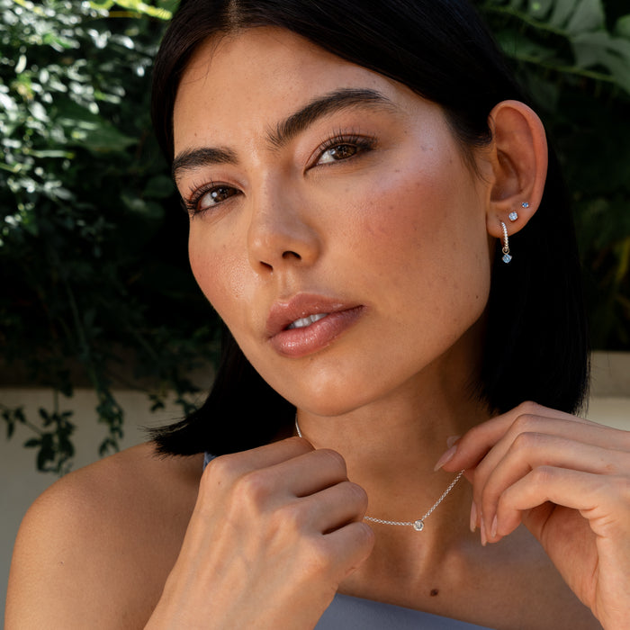 Dower & Hall Aquamarine Orissa Hoops