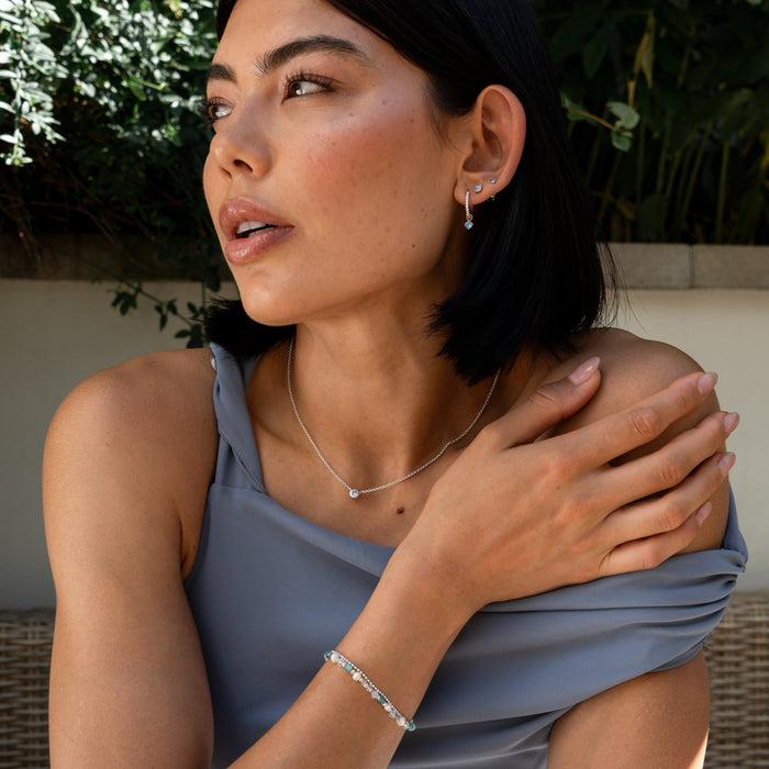 Dower & Hall Aquamarine Orissa Hoops