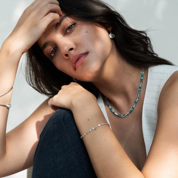 Dower & Hall Array Gemstone Line Bracelet