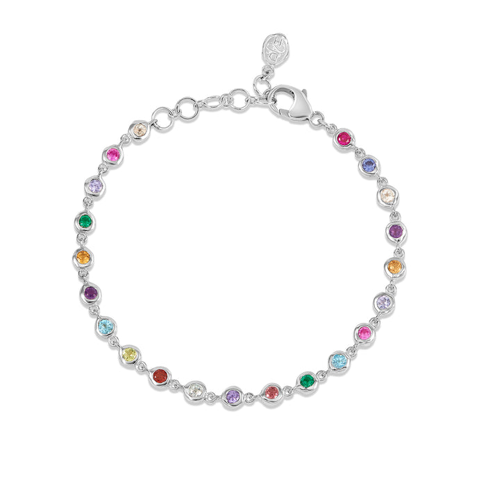 dower & hall Array Gemstone Line Bracelet
