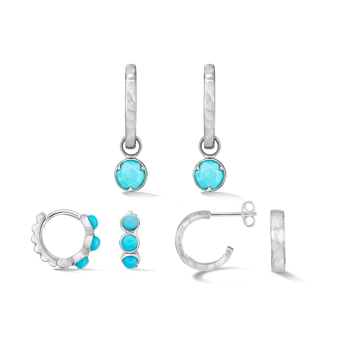 dower & hall Azure Turquoise Earring Set