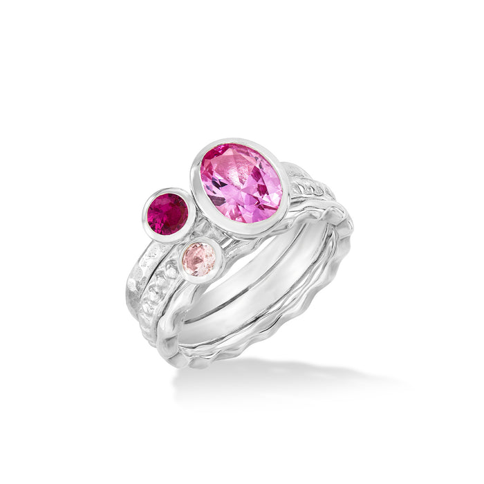 Dower & Hall Blush Twinkle Stacking Rings