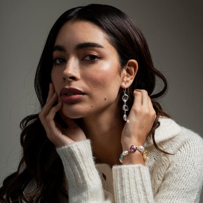 Dower & Hall 'Candy' Gemstone & Pearl Pebble Bracelet