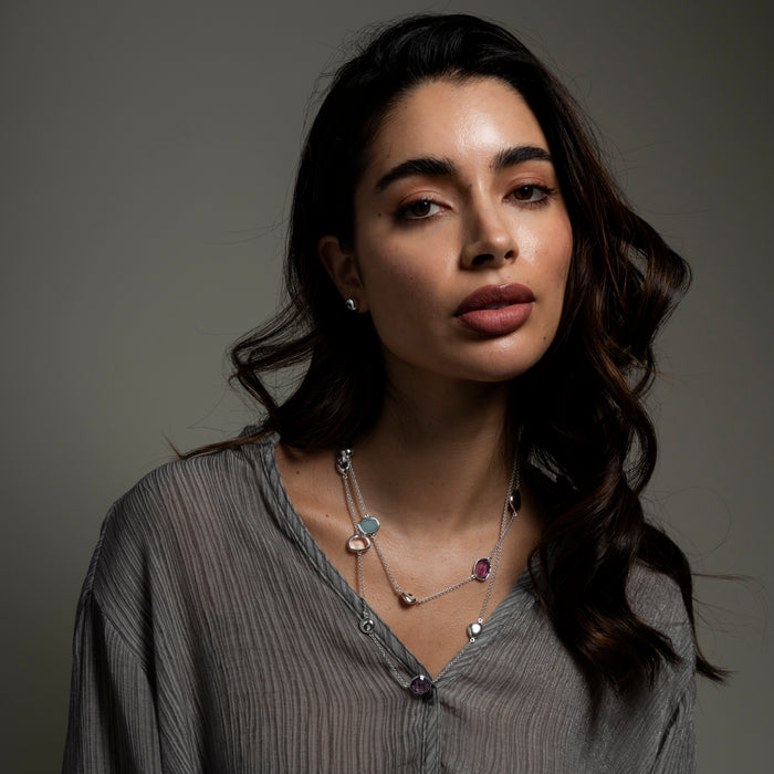 Dower & Hall Candy Gemstones & Pebbles Long Necklace