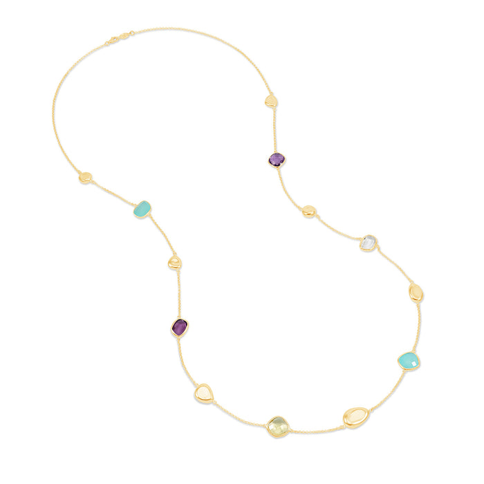 Dower & Hall Candy Gemstones & Pebbles Long Necklace