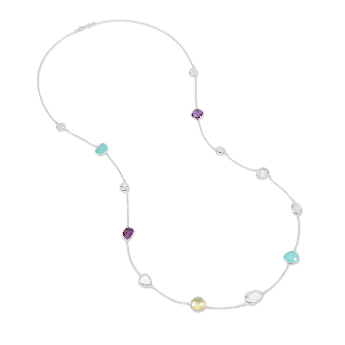 dower & hall Candy Gemstones & Pebbles Long Necklace