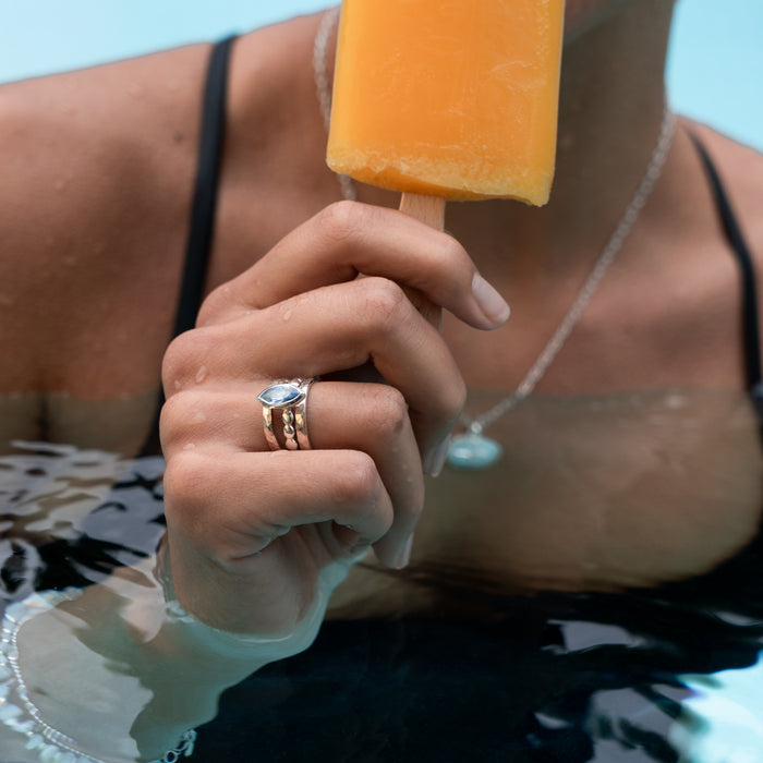 Dower & Hall Capri Twinkle Stacking Rings