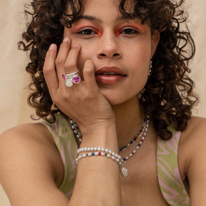 Dower & Hall Carnival Mixed Gemstone Bracelet