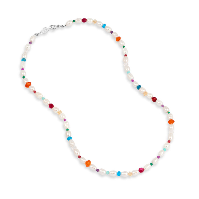 dower & hall Carnival Mixed Gemstone Necklace