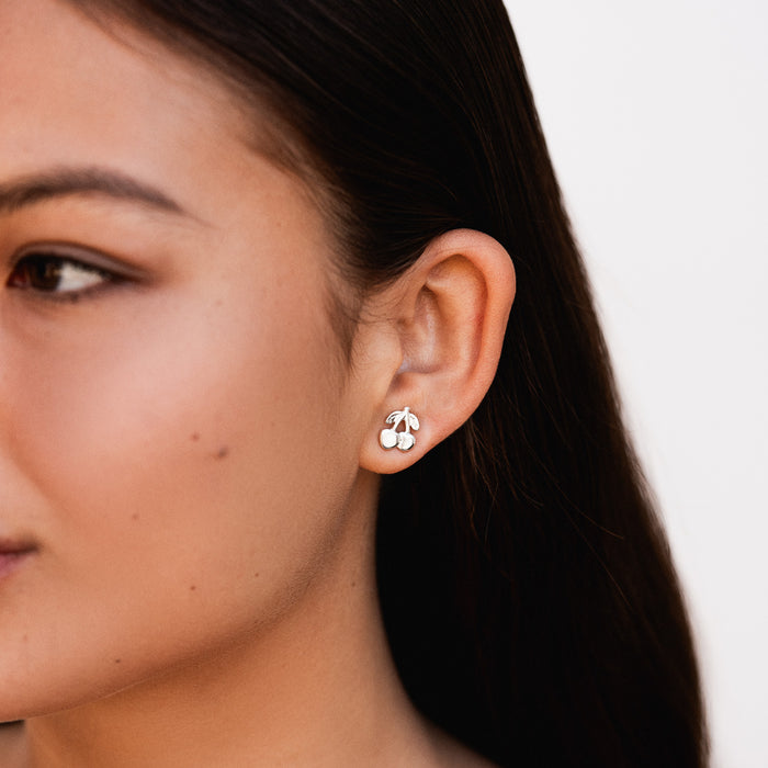 Dower & Hall Cherry Narrative Studs