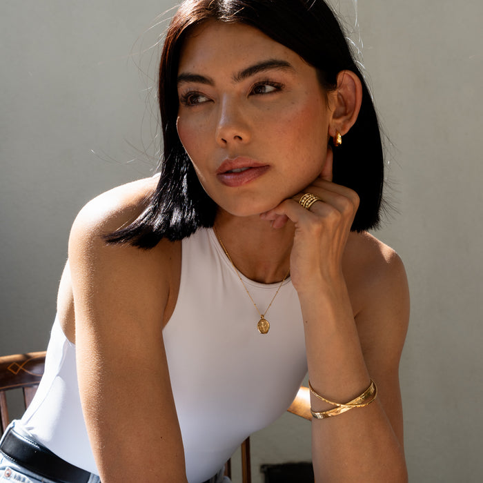 Dower & Hall Chunky Tapered Nomad Hoops