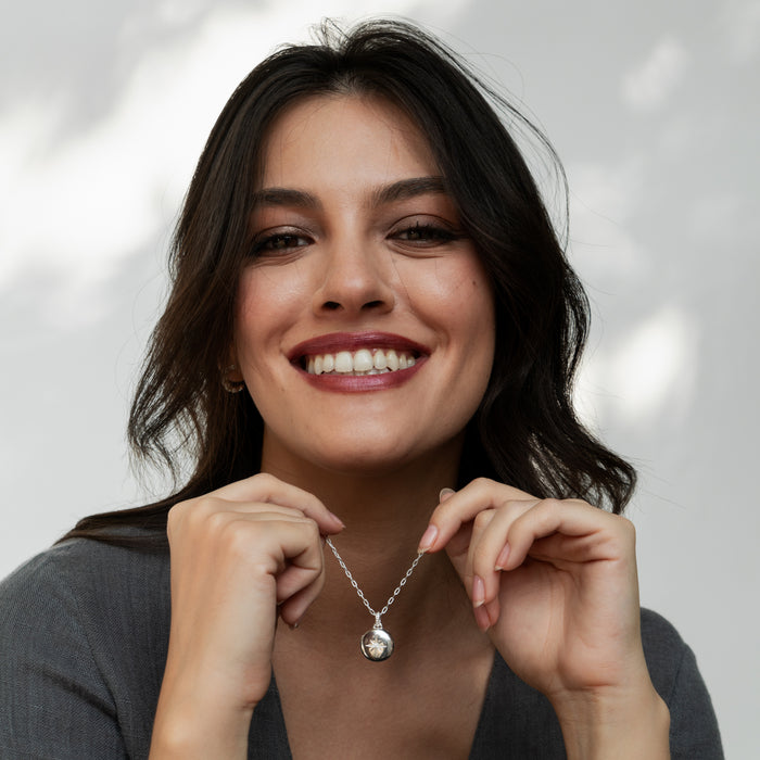 Dower & Hall Diamond Starburst Round Locket