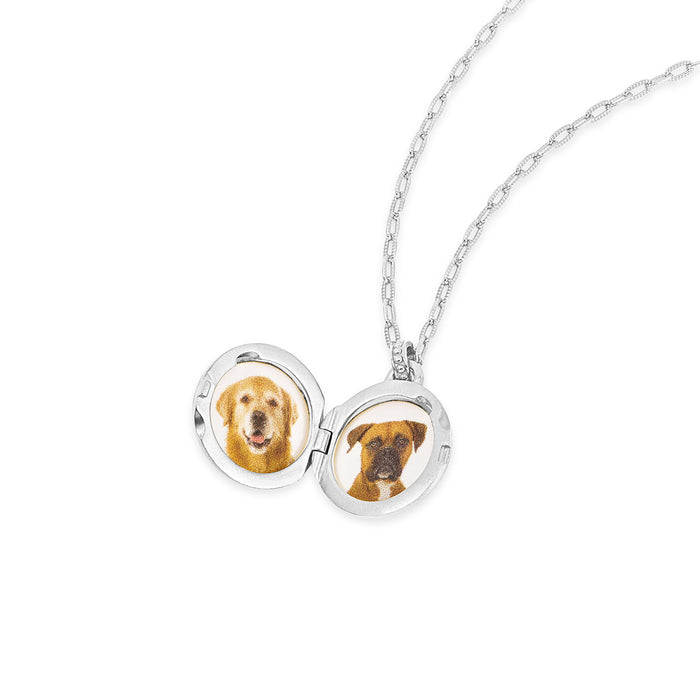 Dower & Hall Diamond Starburst Round Locket