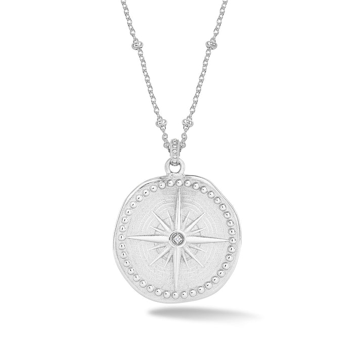 dower & hall Diamond True North Talisman Necklace