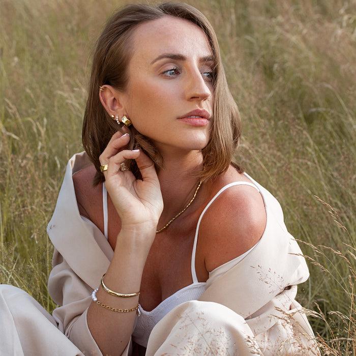 Dower & Hall Double Bar Nomad Ear Cuff