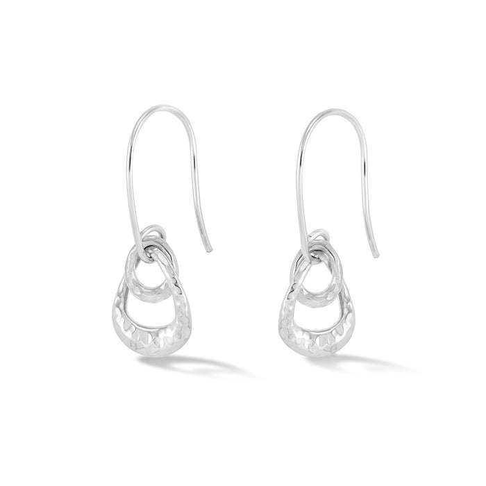 Dower & Hall Entwined Double Oval Drop Earrings