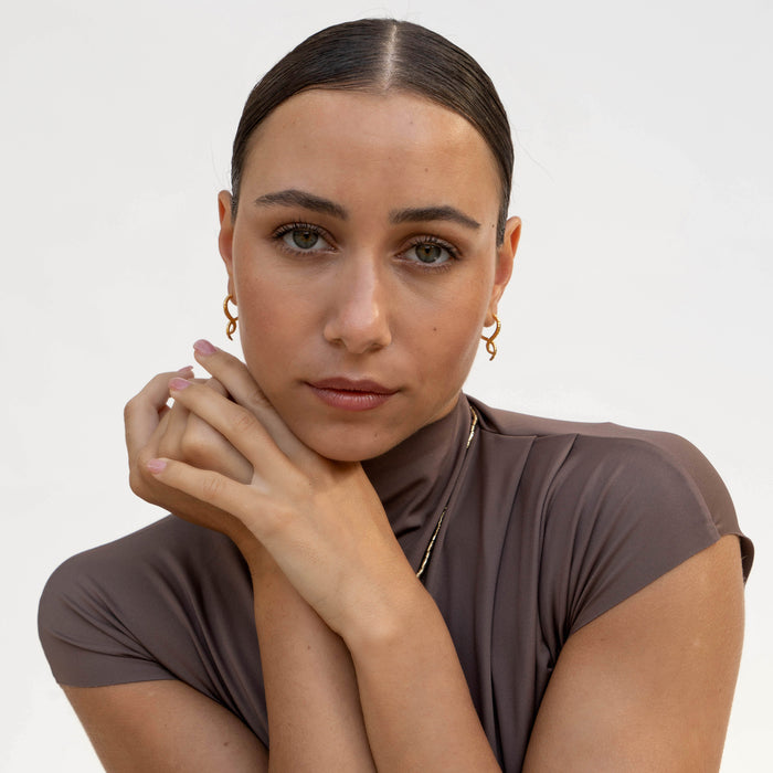 Dower & Hall Entwined Small Double Twist Hoops