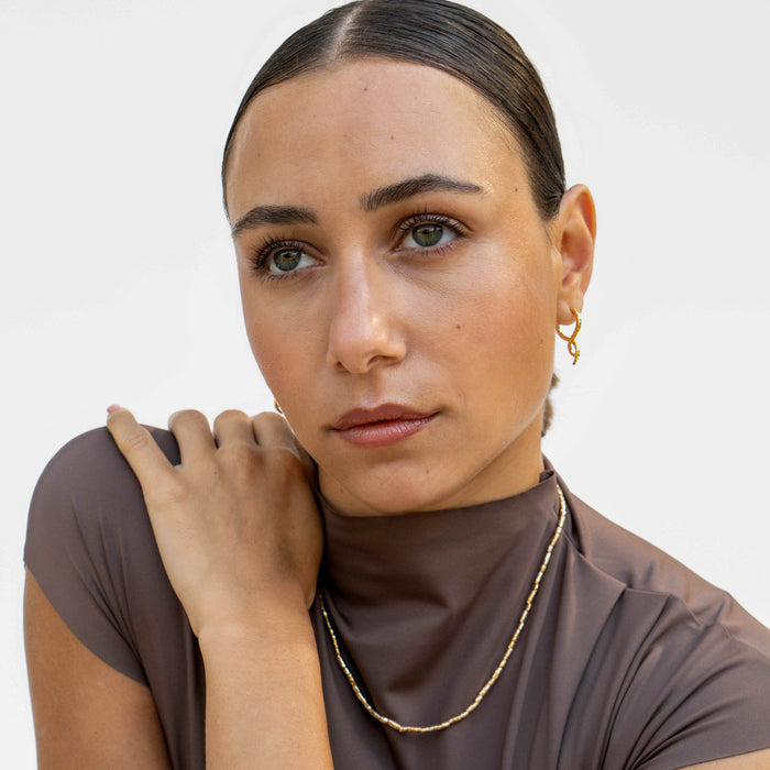 Dower & Hall Entwined Small Double Twist Hoops