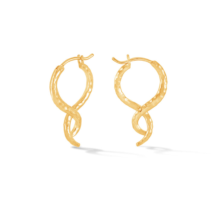 dower & hall Entwined Small Double Twist Hoops