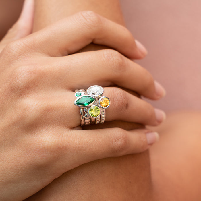 Dower & Hall Envy Twinkle Stacking Rings