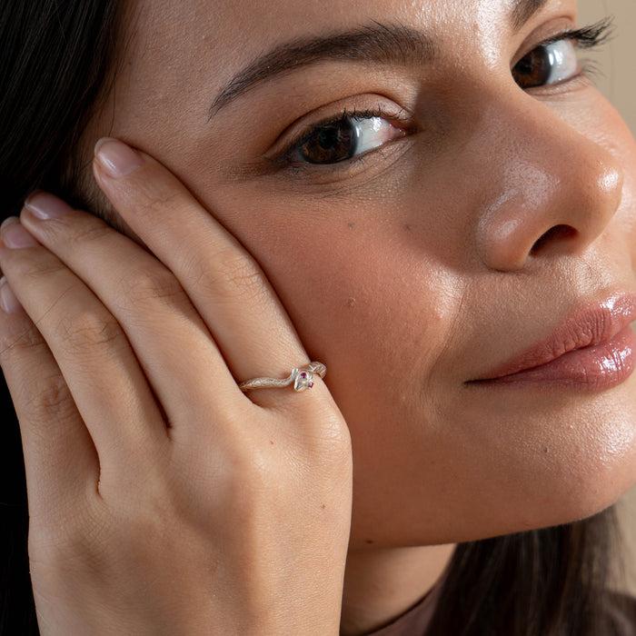 Dower & Hall Fearless Snake Twinkle Ring