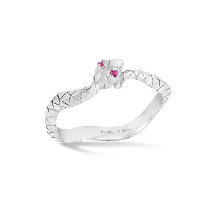 dower & hall Fearless Snake Twinkle Ring