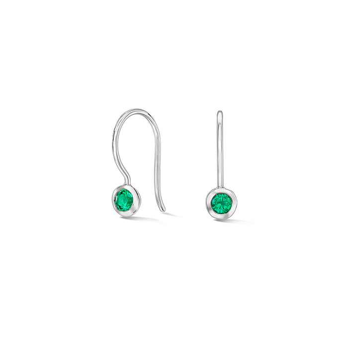 dower & hall Green Garnet Dewdrop Earrings