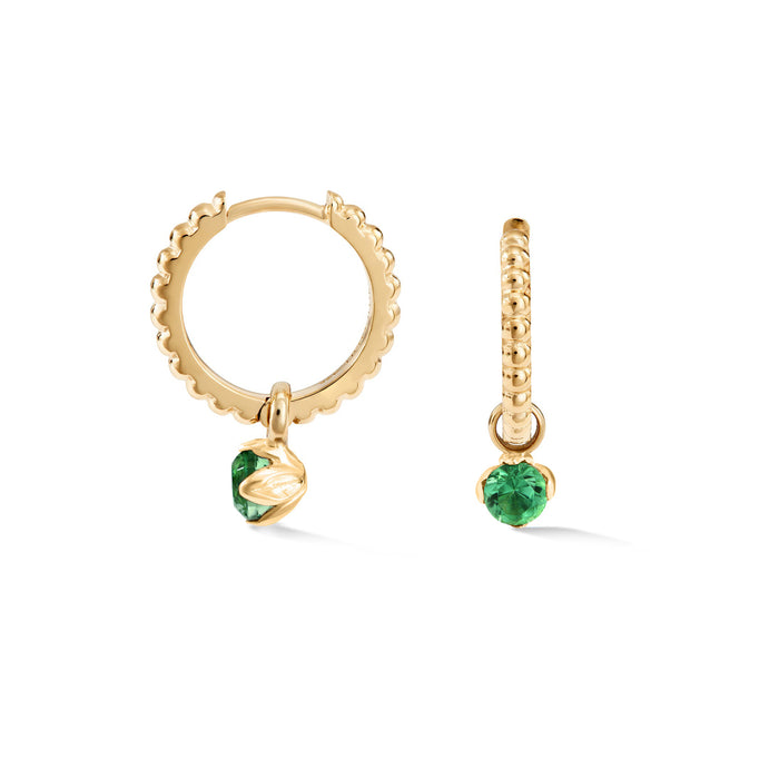 dower & hall Green Garnet Orissa Hoops