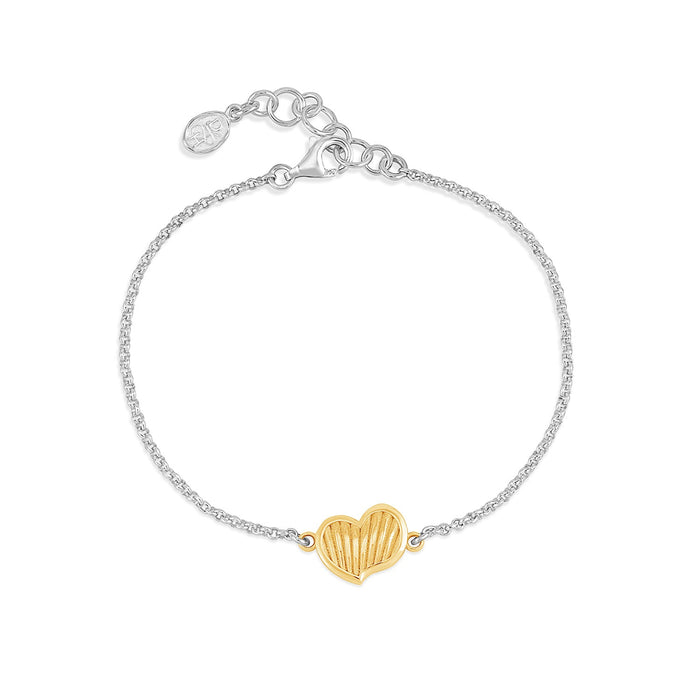 dower & hall Humbug Heart Chain Bracelet