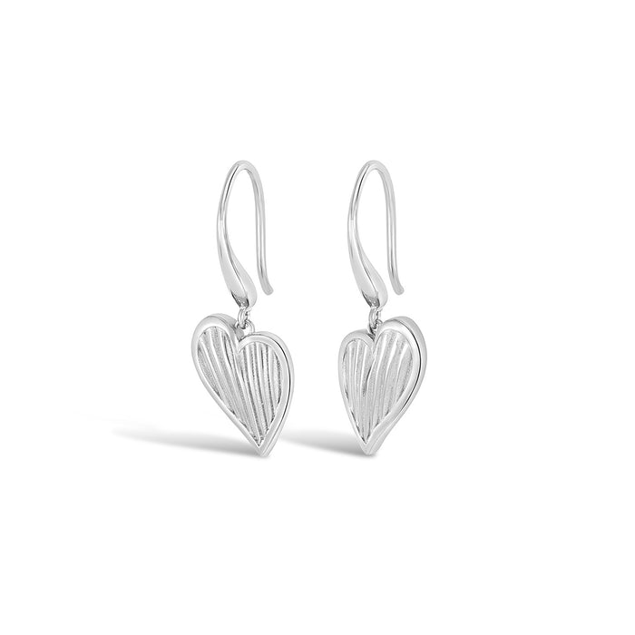 Dower & Hall Humbug Heart Drop Earrings