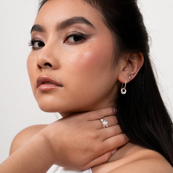 Dower & Hall Ice Twinkle Stacking Rings