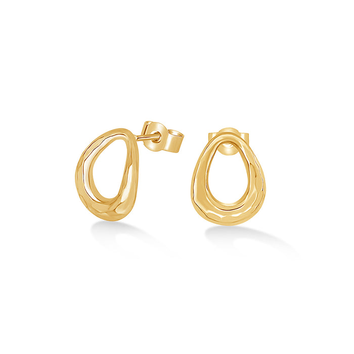 dower & hall Large Entwined Oval Studs