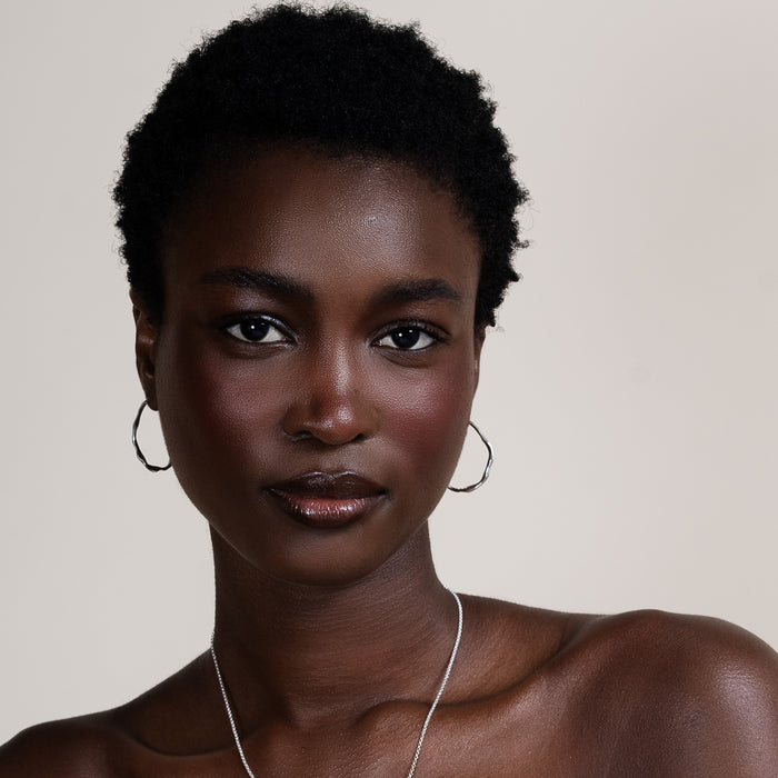 Dower & Hall Large Oval Waterfall Hoops