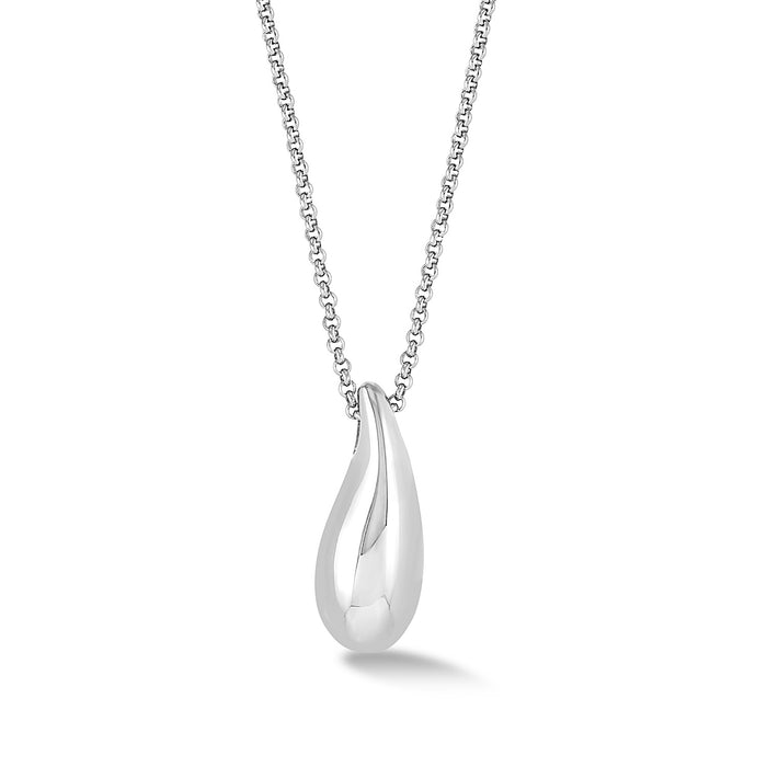 dower & hall Large Pebble Droplet Pendant