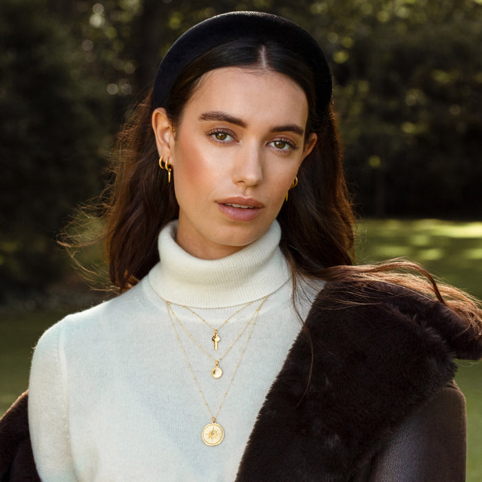 Dower & Hall Long Dotty Necklace Chain