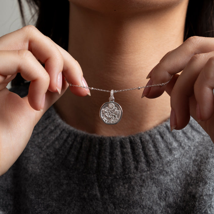 Dower & Hall Lucky Sixpence Necklace