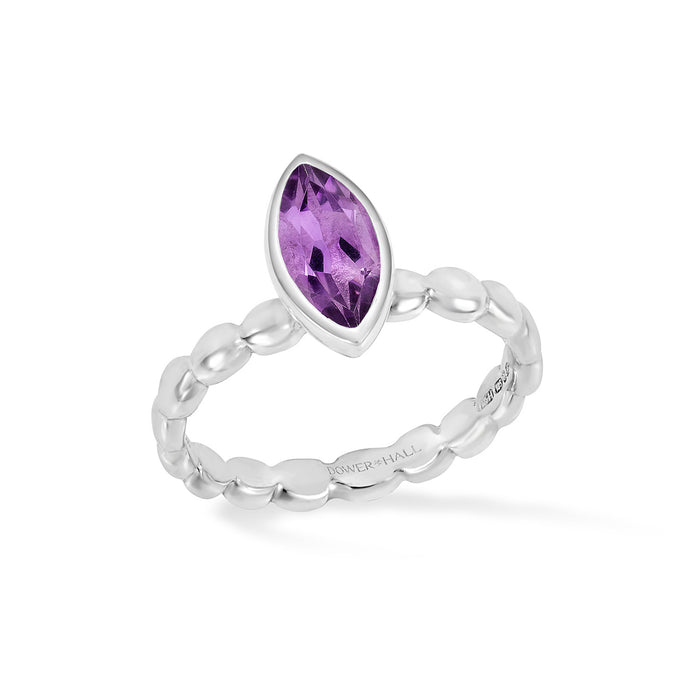 dower & hall Marquise Amethyst Dewdrop Twinkle Ring