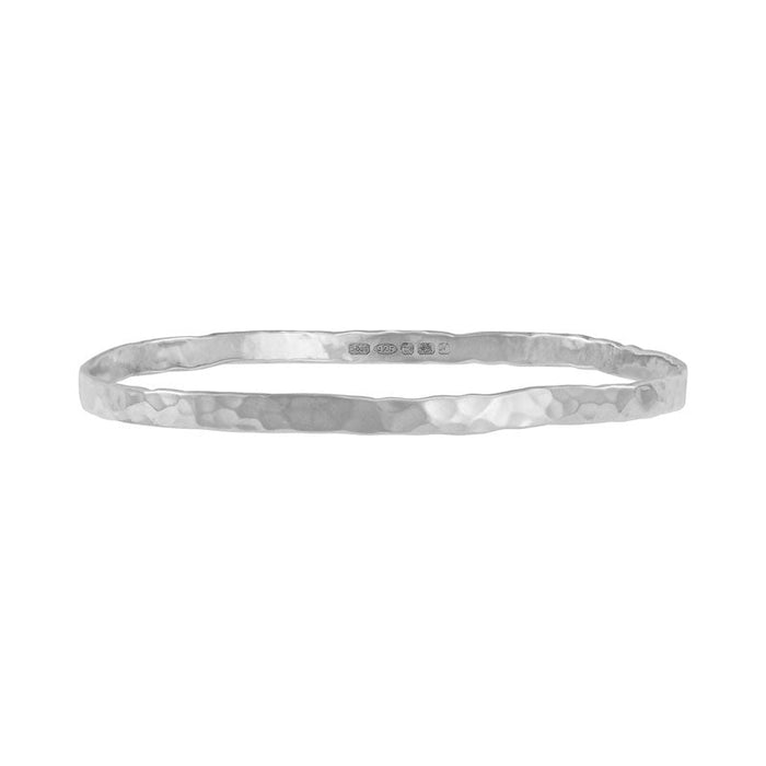 dower & hall Men's 4mm Hammered Nomad Bangle