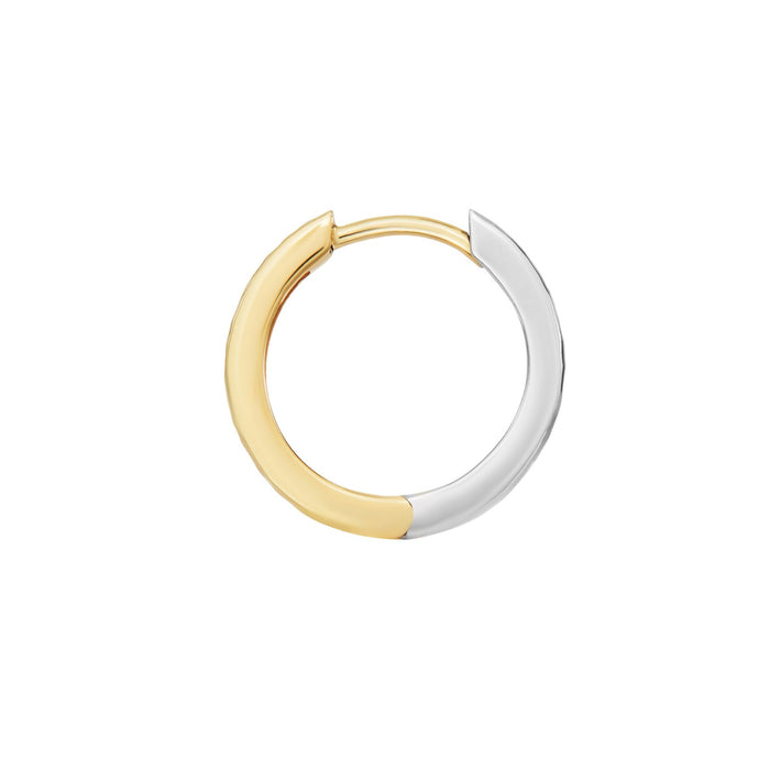 dower & hall Men's 9k Medium Reversible Diamond Hoop