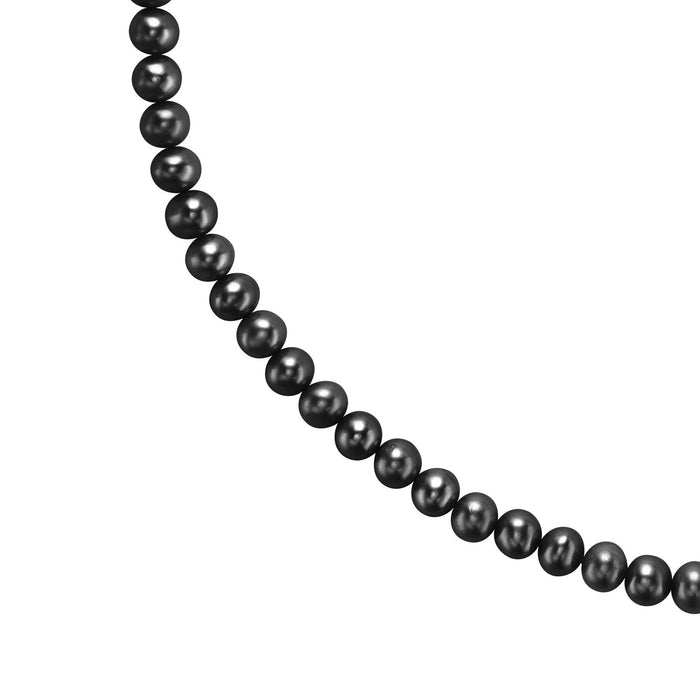 Dower & Hall Men's Black Freshwater Pearl Necklace