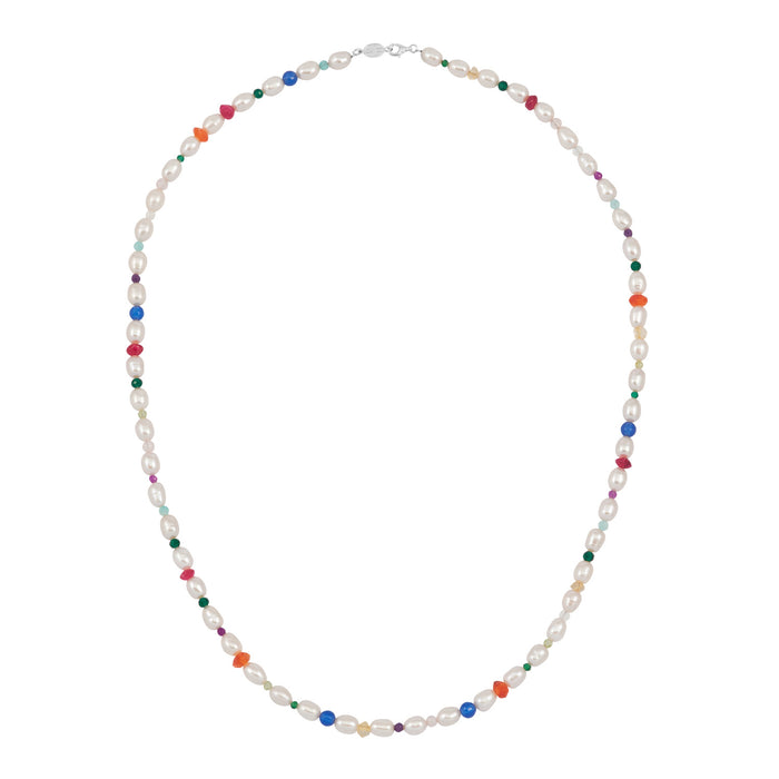 dower & hall Men's Carnival Mixed Gemstone Necklace
