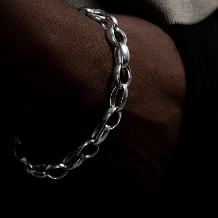 Dower & Hall Men's Chunky Oval Link Nomad Bracelet