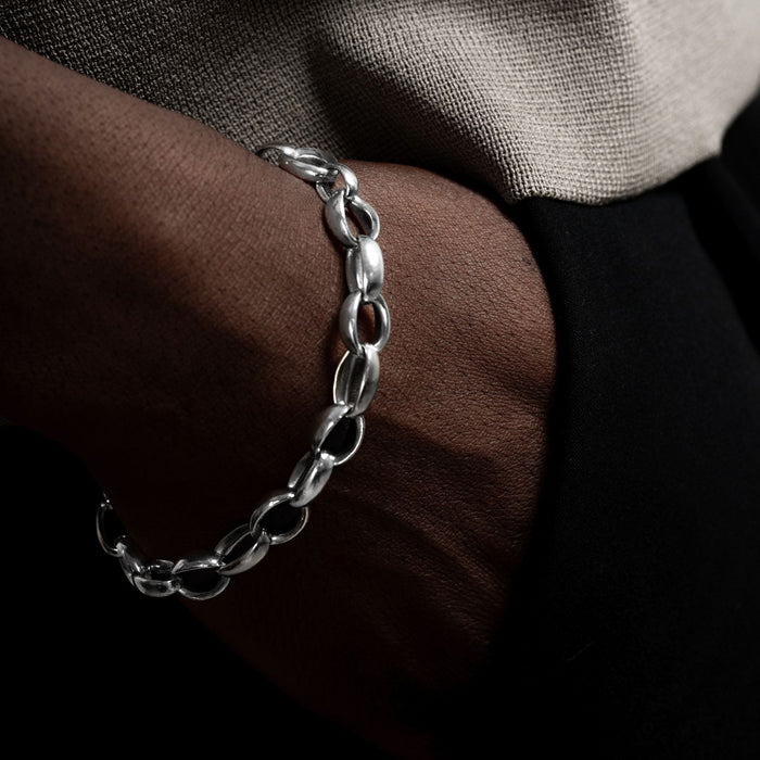 Dower & Hall Men's Chunky Oval Link Nomad Bracelet