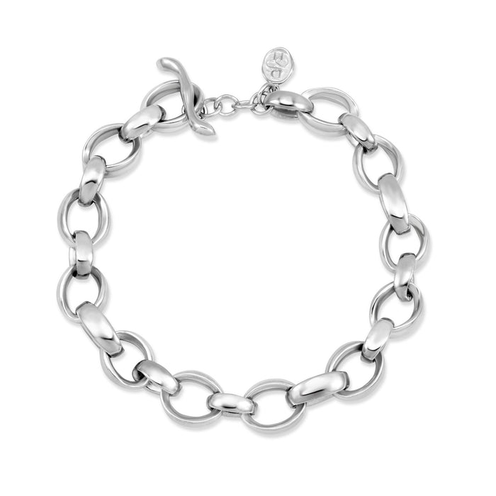 dower & hall Men's Chunky Oval Link Nomad Bracelet