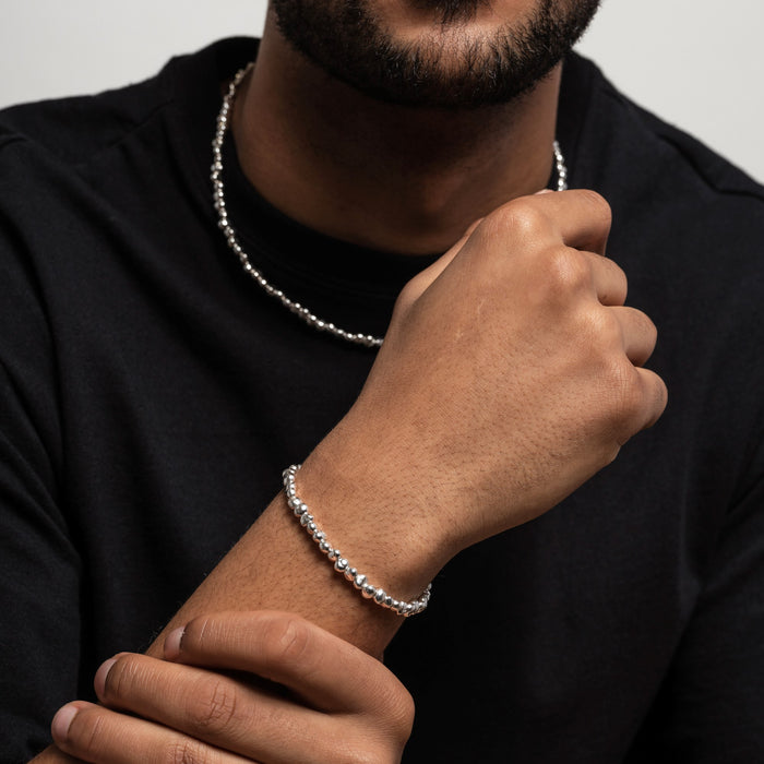 Dower & Hall Men's Chunky Signature Nugget Bracelet