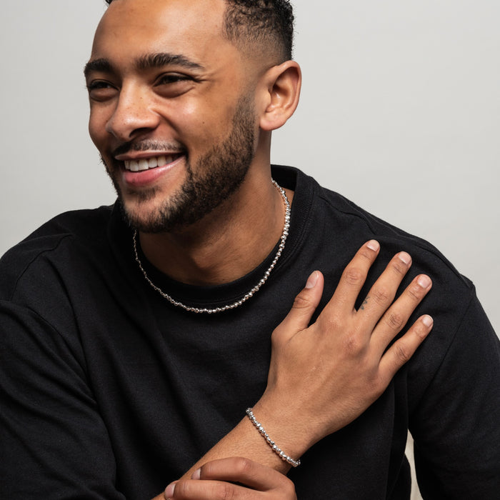 Dower & Hall Men's Chunky Signature Nugget Bracelet