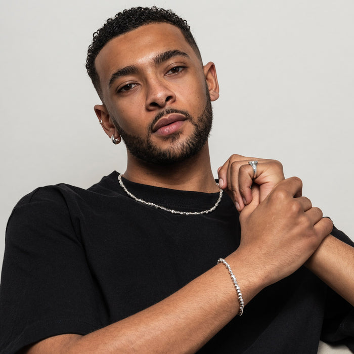 Dower & Hall Men's Chunky Signature Nugget Bracelet